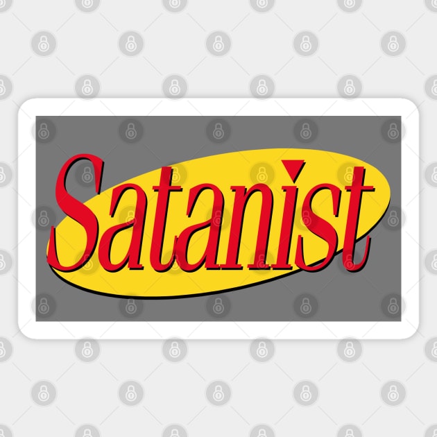 Satanism //// 90s Style Nihilism Design Magnet by DankFutura